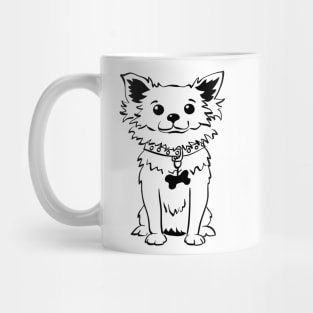 Funny dog long-coat chihuahua Mug